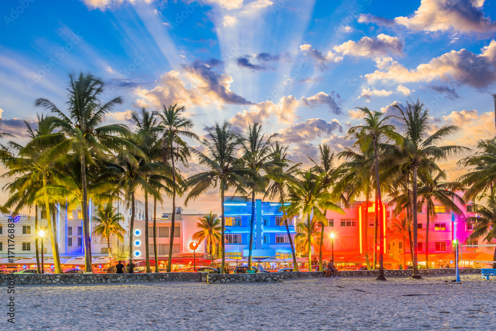 Miami Florida USA - obrazy, fototapety, plakaty 