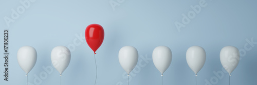 Fotomural Ballon Konzept zu Führung und Freiheit