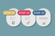 © vecarto - Vector infographic template for diagram, graph, presentation, chart, business concept with 3 options.