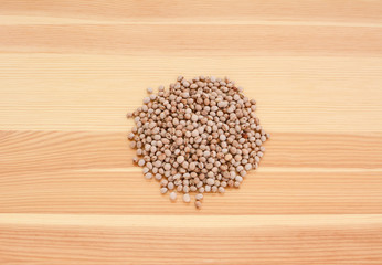 Wall Mural - Pigeon peas on wood