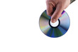 DVD mit Hand - Symbolfoto für Datenschutz 