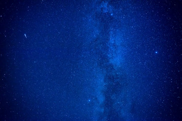 Night dark blue sky