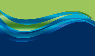 abstract  gradient wave background for web and print. vector illustration for surface design. fluent water green and blue color element.
