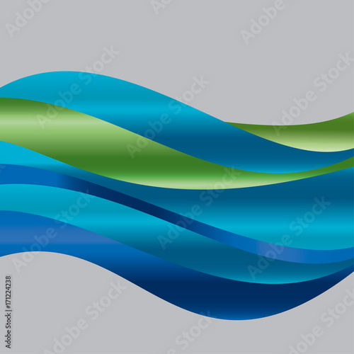 abstract  gradient wave bac...