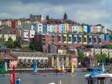 Coloured Houses, Bristol Harbourside, England