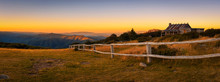 Sunset Above Craigs Hut  In The Victorian Alps, Australia