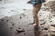 Young Boy Standing on the Beach in Washington State
