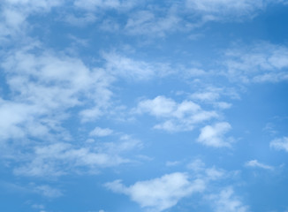 blue sky with lots clouds, used for background