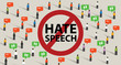 © bakhtiarzein - stop hate speech conflict violence start from comments aggressive communication by crowd