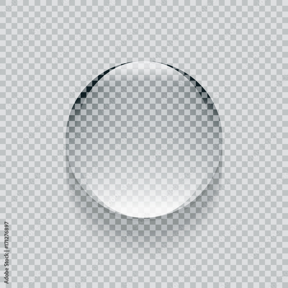 เวกเตอร์ Stock Shiny realistic transparent round vector water drop ...