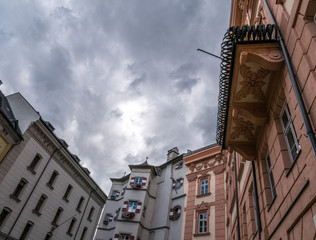 Wall Mural - The old buildings in city Innsbruck, Austria