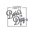 © Pushkarevskyy - boss day logo lettering design background