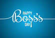 boss day logo line concept design background