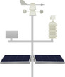 © marijaobradovic - Scientific weather station with solar panels. vector illustration