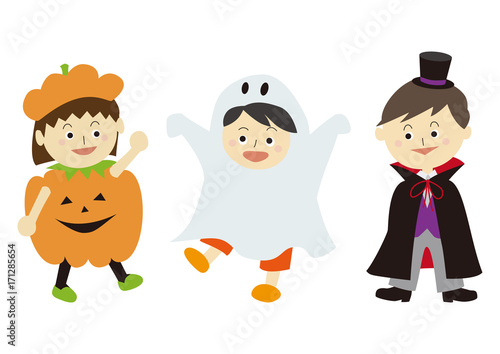 ハロウィン 仮装 イラスト Stock ベクター Adobe Stock