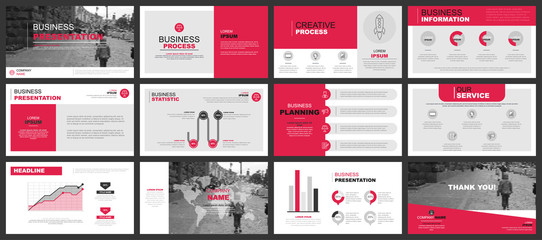 business presentation slides templates from infographic elements. can be used for presentation, flye