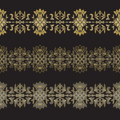 Poster - Seamless ornament set