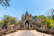 Angkor thom gate in siem reap cambodia