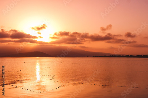 Coucher De Soleil Sur La Plage Nador Maroc Buy This