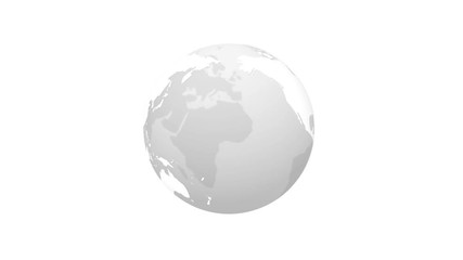 Wall Mural - abstract transparent earth globe rotation loop