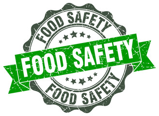 food safety stamp. sign. seal