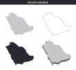 © shooarts - Saudi Arabia map vector collection, abstract patterns