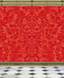 © alison1414 - Red Damask Wall and Marble Floor