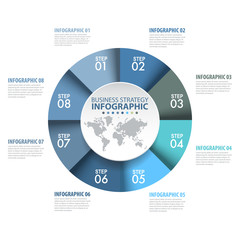 Wall Mural - Business Infographics graphic element and design template circle chart