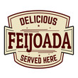 Feijoada sign or stamp