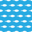 marine seamless pattern, fish