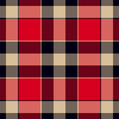 Wall Mural - Plaid in vintage colors. Tartan seamless pattern