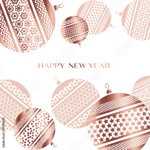 pale color new year baubles...
