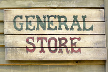  A General Store Wood Sign  