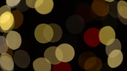 Wall Mural - blurred chtistmas lights over dark background