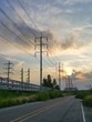 © Socoxbreed - High voltage tower and power cable with sky backgroun