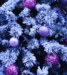 Christmas tree with baubles