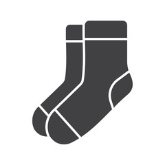 Canvas Print - Warm socks glyph icon