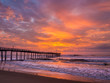 Sunrise over fishing pier at North Carolina Outer Banks