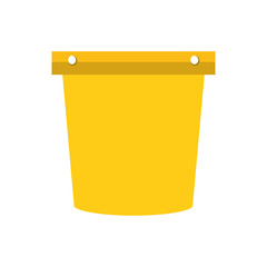 Poster - colorful  pail  over white  background  vector illustration