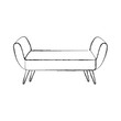 sofa divan or couch elegant furniture icon style interior vector illustration