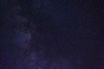 night landscape with colorful milky way. beautiful universe. space background.close-up of milky way 