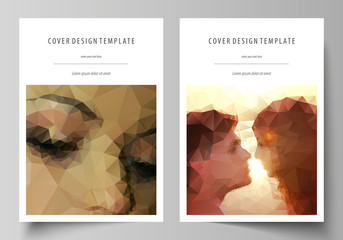 Wall Mural - business templates for brochure, magazine, flyer. cover design template, abstract vector layout in a
