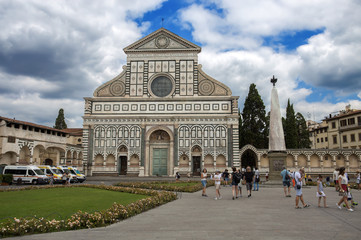 Wall Mural - FLORENCE (FIRENZE), JULY 28, 2017 - Santa Maria Novella church in Florence (Firenze), Tuscany, Italy.