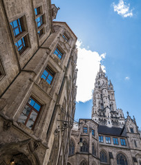 Wall Mural - The New Town Hall in city Munich, Germany