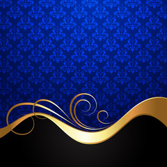 Decorative Swirl Design Flourish Background