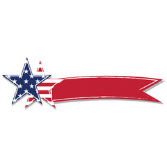 Poster - Isolated american badge on a white background, Vector illustration