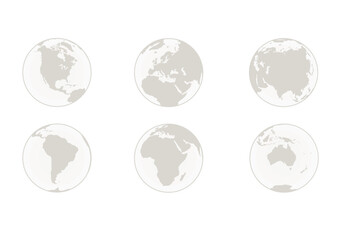 world continents. vector illustration