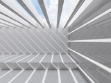 Fototapeta Perspektywa 3d - Room with ceiling illumination 3d