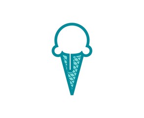 Poster - Ice cream logo