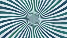 Dynamic Abstract Background Video Of Rotating Spiral In Shades Of Blue With Grunge Effect, Seamless Loop, Vintage Style